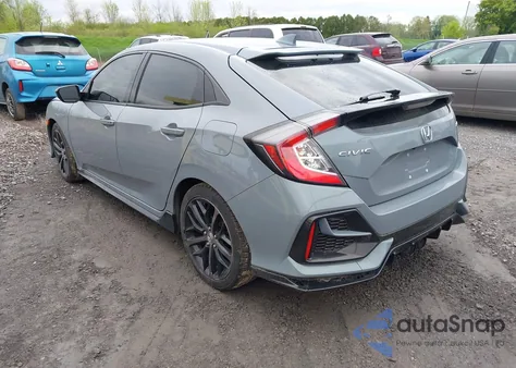 2021 Honda Civic Sport z USA, uszkodzony, nr VIN SHHFK7H48MU405453